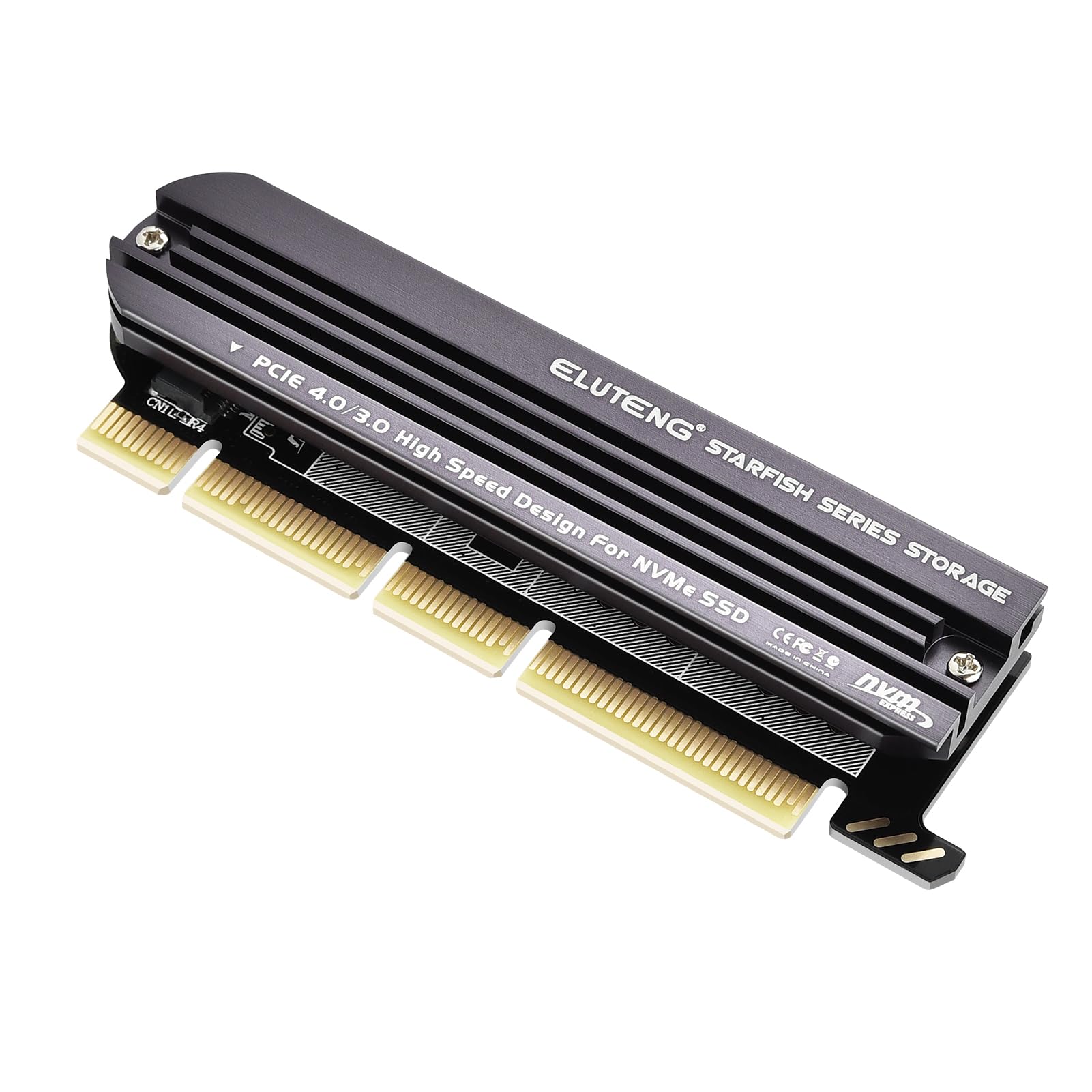 ZORBES® NVMe PCIe 4.0 Adapter Card, M.2 to PCIe X4/X8/X16 Converter with Aluminum Heat Sink, Supports NVMe M-Key SSDs, 4TB High-Speed Transfer, and Plug-and-Play for Windows/Linux/Mac OS ZORBES® NVMe PCIe 4.0 Adapter Card, M.2 to PCIe X4/X8/X16 Converter with Aluminum Heat Sink, Supports NVMe M-Key SSDs, 4TB High-Speed Transfer, and Plug-and-Play for Windows/Linux/Mac OS